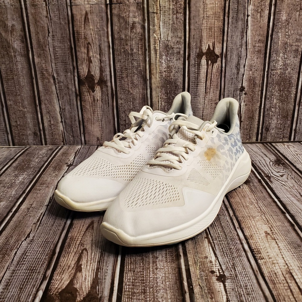 FootJoy Women's FJ Flex Spikeless Golf Shoes White Leopard 95767 Size 8.5M